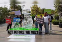 Greenpeace India’s Ice Sculpture – Act Before We Melt Away